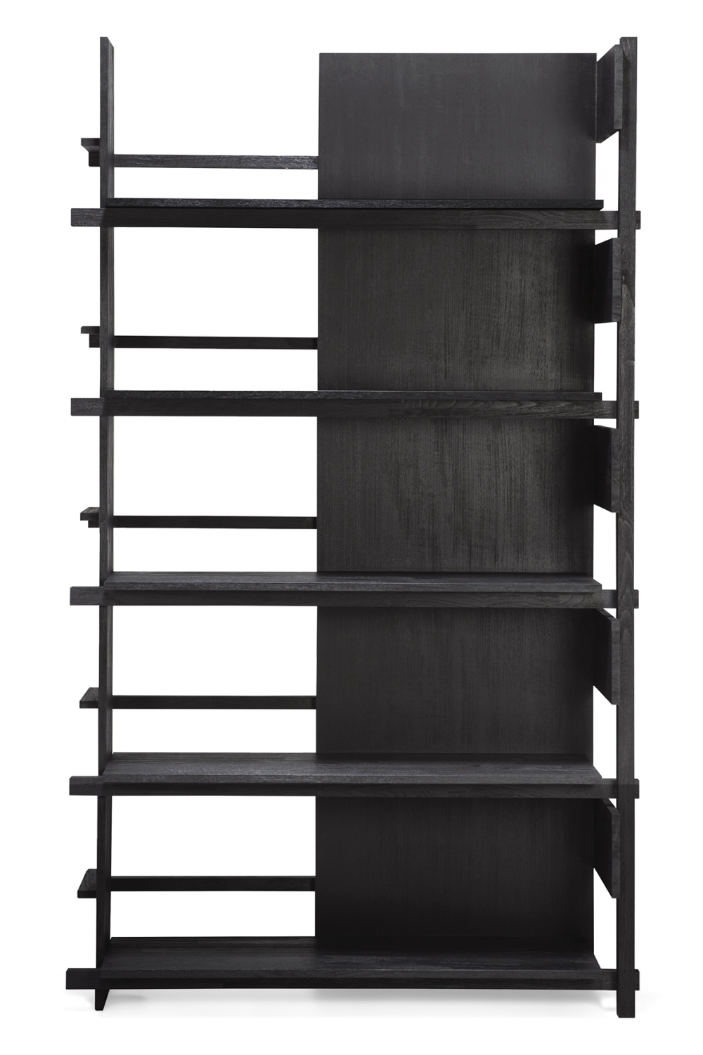 Black Teak Book Rack | Ethnicraft Abstract | Woodfurniture.com