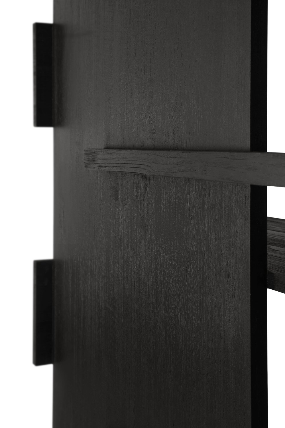 Black Teak Book Rack | Ethnicraft Abstract | Woodfurniture.com