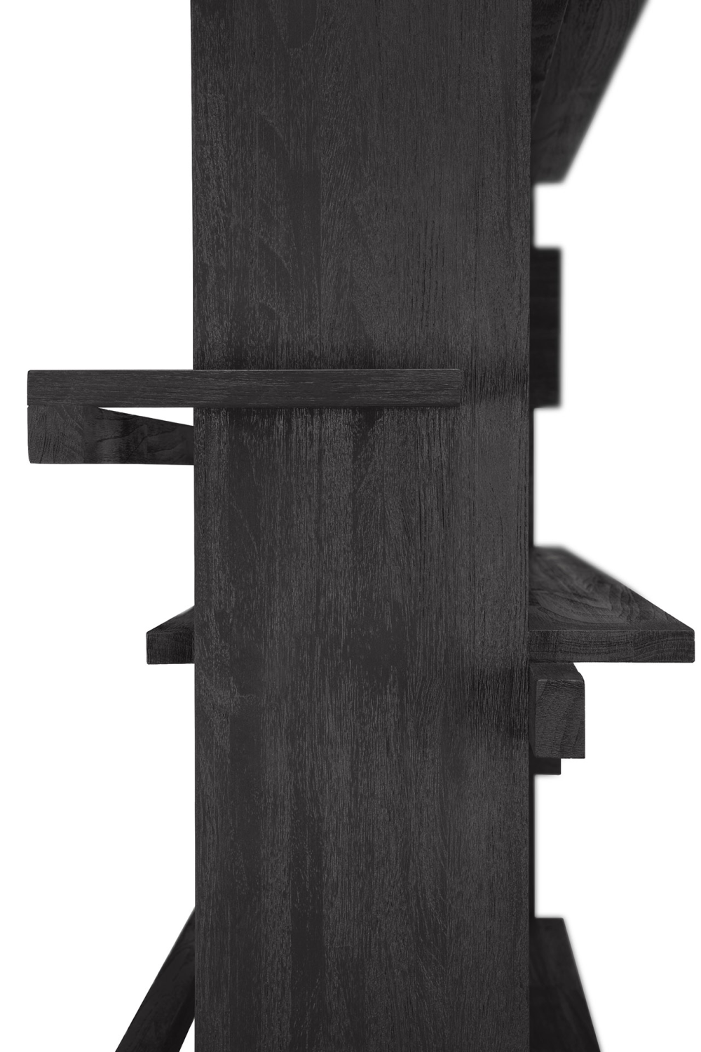 Black Teak Book Rack | Ethnicraft Abstract | Woodfurniture.com