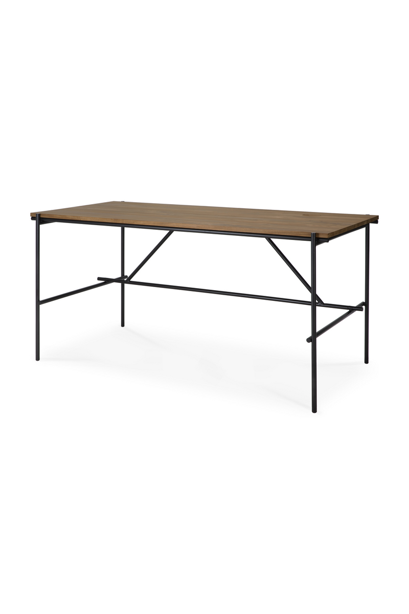 Solid Teak Desk | Ethnicraft Oscar | Woodfurniture.com