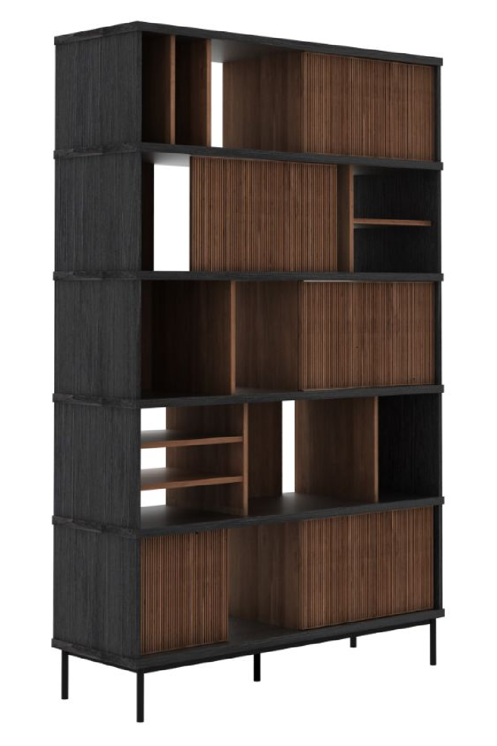 Natural Teak Book Rack | Ethnicraft Oscar | Woodfurniture.com