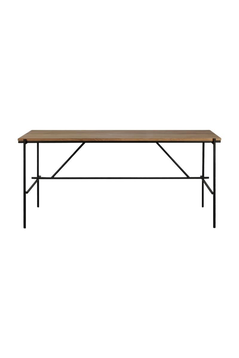 Varnished Oak Desk | Ethnicraft Oscar | Woodfurniture.com