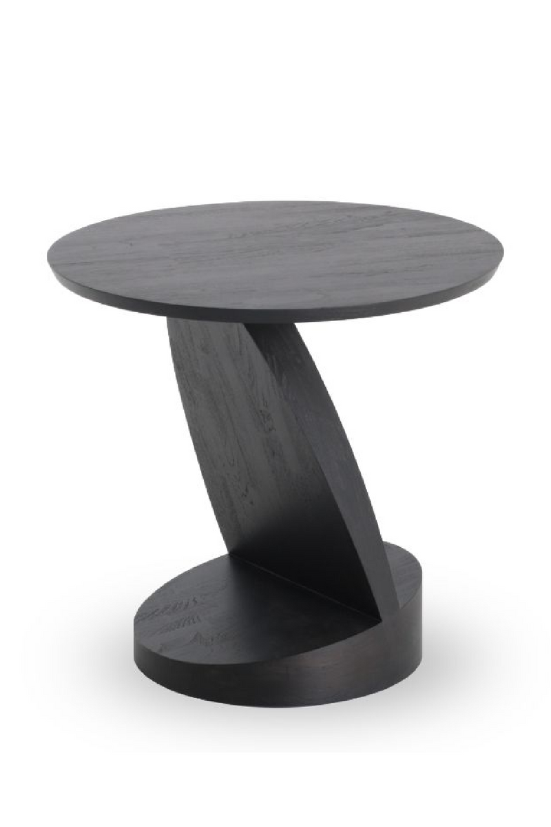 Teak Black Side Table | Ethnicraft Oblic | Woodfurniture.com