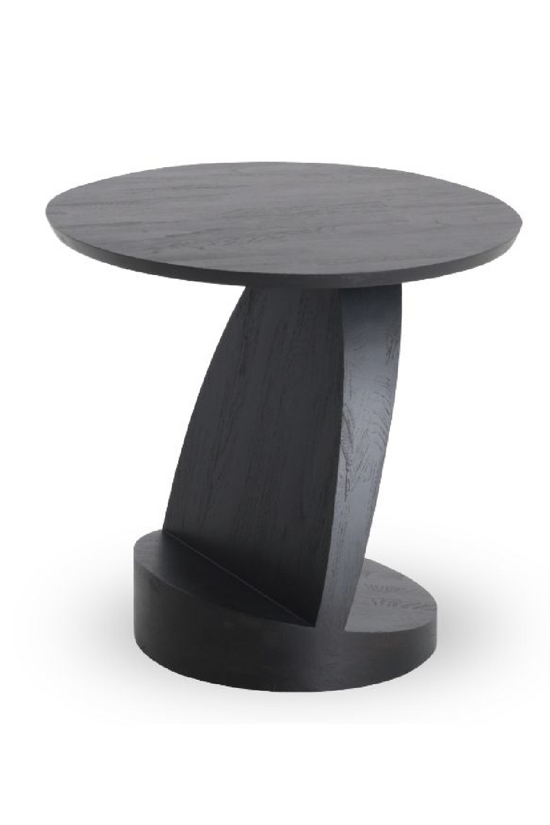 Teak Black Side Table | Ethnicraft Oblic | Woodfurniture.com