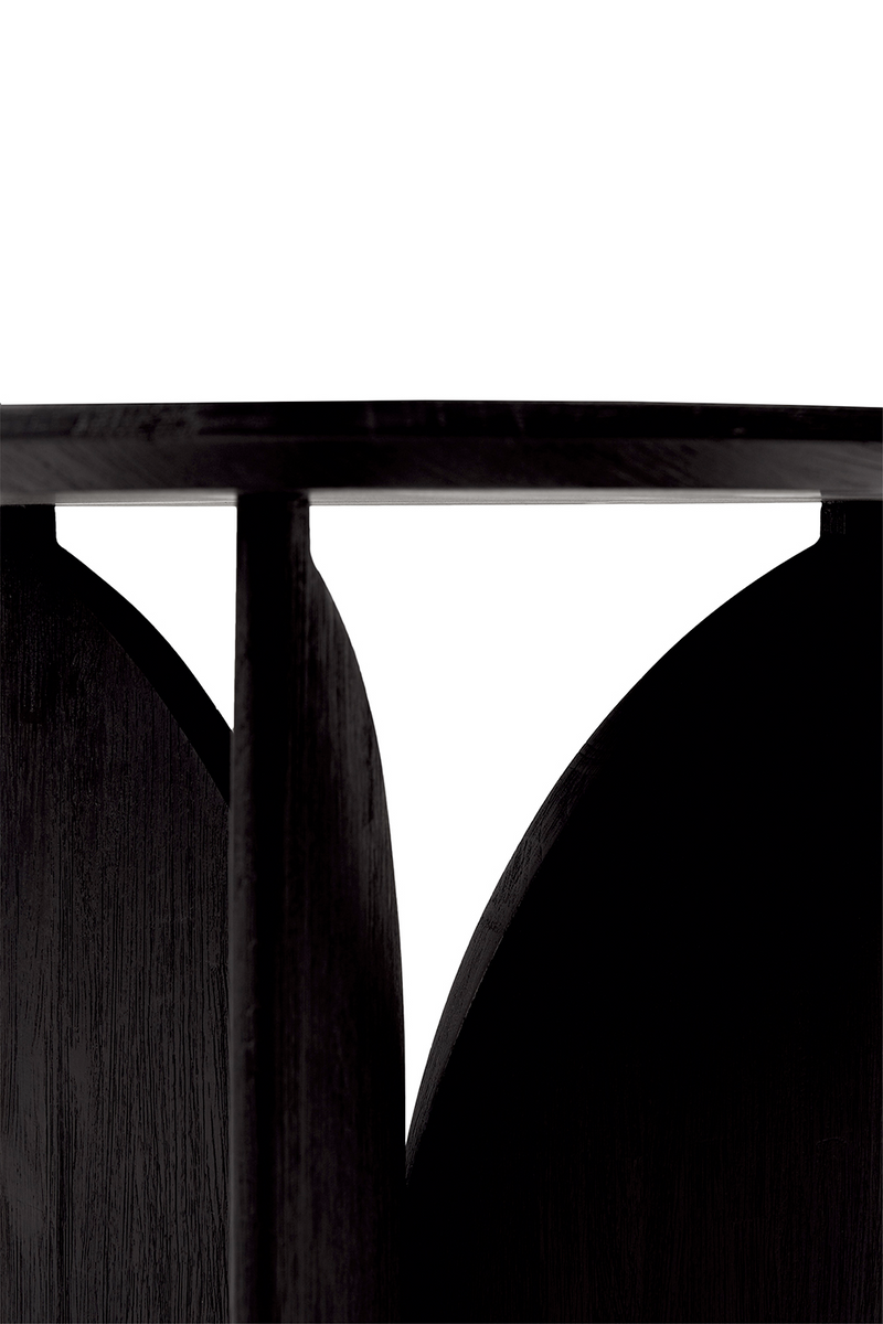 Black Teak Side Table | Ethnicraft Fin | Woodfurniture.com