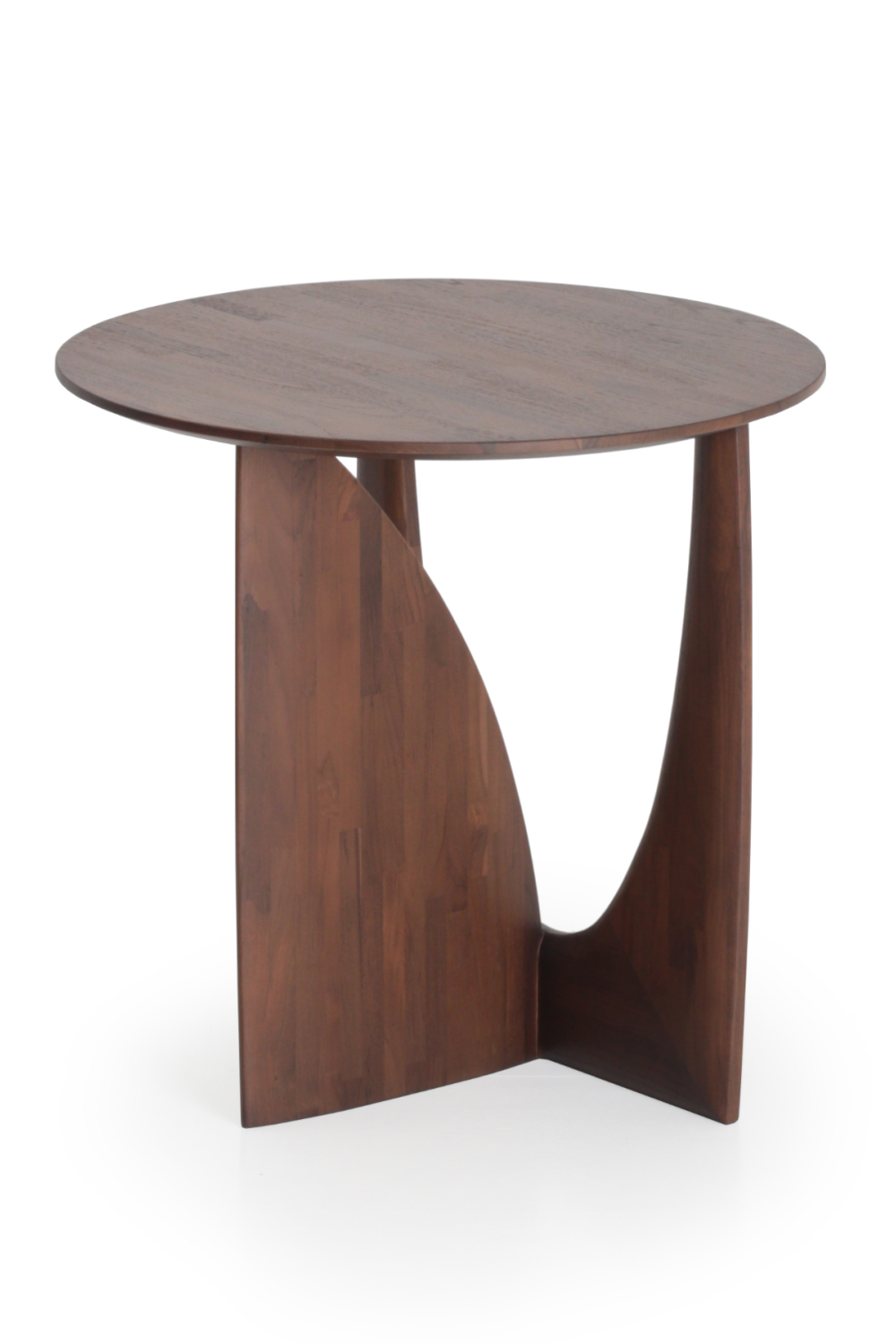 Modern Varnished Side Table | Ethnicraft Geometric | Woodfurniture.com