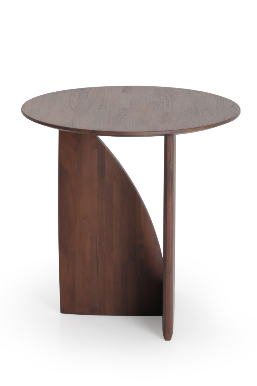 Modern Varnished Side Table | Ethnicraft Geometric | Woodfurniture.com