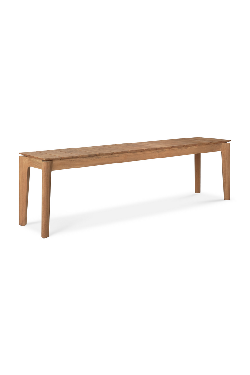 3-Seater Teak Cushioned Outdoor Bench | Ethnicraft Bok | Woodfurniture.com