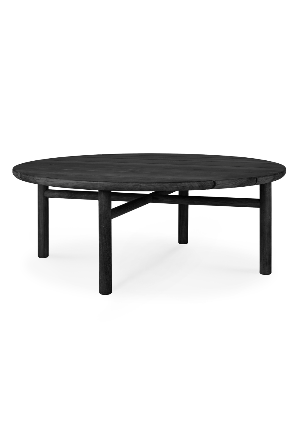 Black Teak Outdoor Coffee Table | Ethnicraft Quatro | Woodfurniture.com