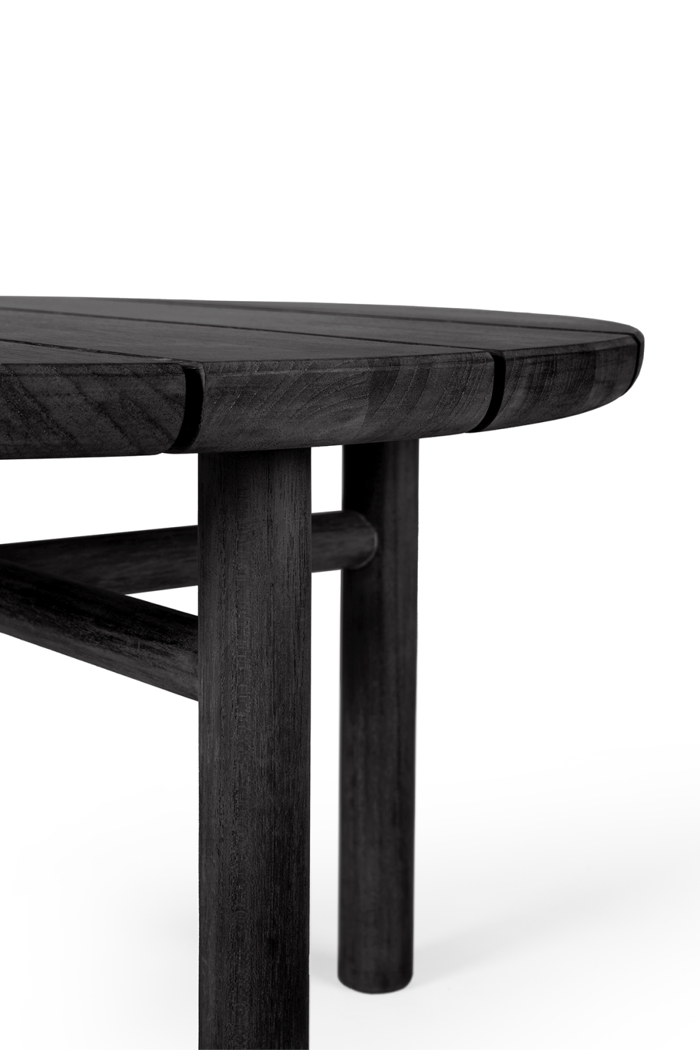 Black Teak Outdoor Coffee Table | Ethnicraft Quatro | Woodfurniture.com