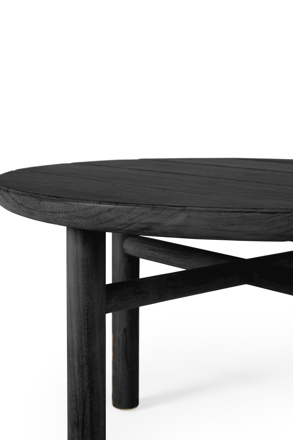 Black Teak Outdoor Coffee Table | Ethnicraft Quatro | Woodfurniture.com