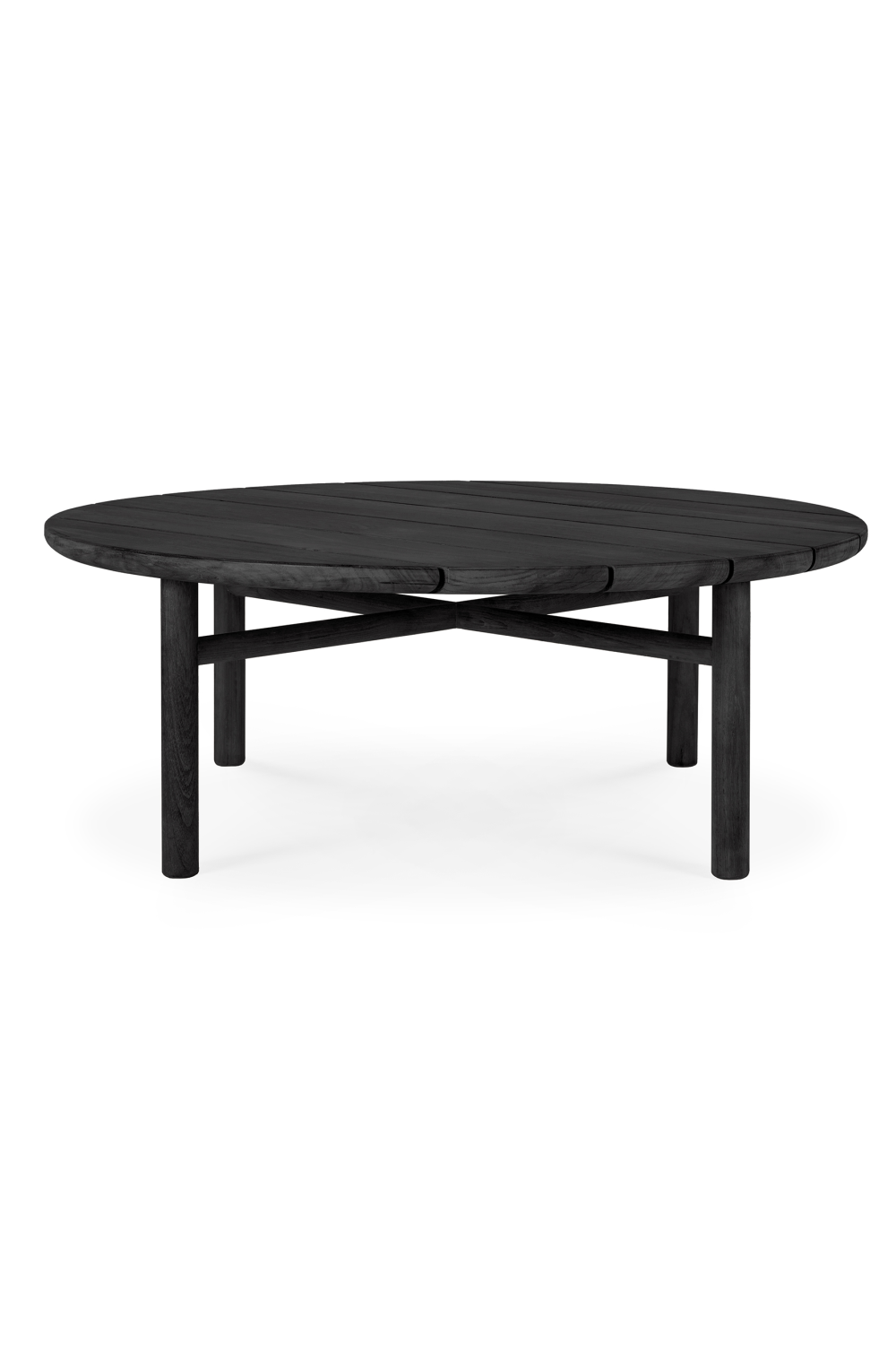 Black Teak Outdoor Coffee Table | Ethnicraft Quatro | Woodfurniture.com