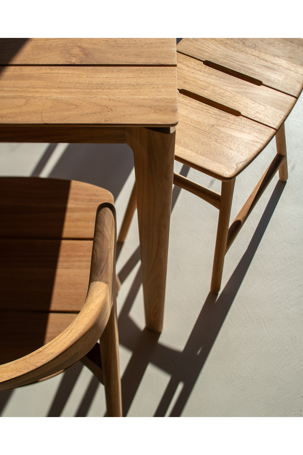 Scandinavian Outdoor Stool | Ethnicraft Osso | Woodfurniture.com