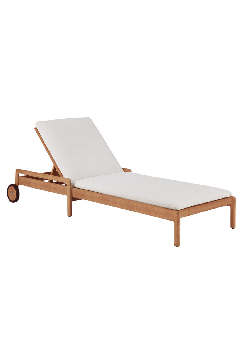 Cushioned Outdoor Adjustable Lounger | Ethnicraft Jack | Woodfurniture.com