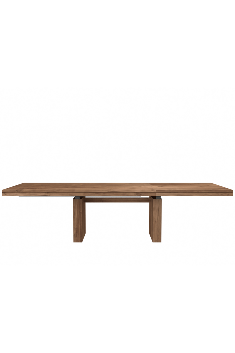 Scandinavian Extendable Teak Dining Table  | Ethnicraft Double | Woodfurniture.com