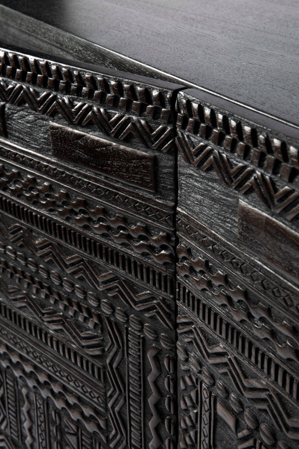 Black Teak Carved Sideboard | Ethnicraft Tabwa | Woodfurniture.com