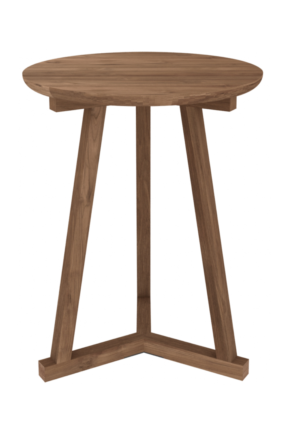 Minimalist Round Side Table | Ethnicraft Tripod | Woodfurniture.com