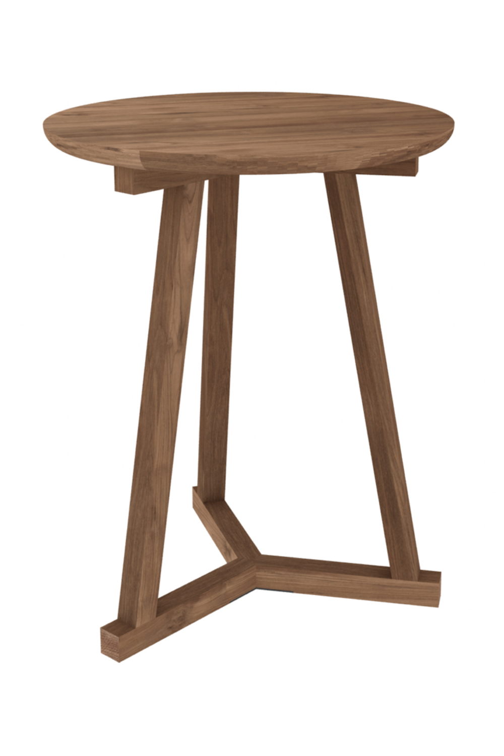 Minimalist Round Side Table | Ethnicraft Tripod | Woodfurniture.com