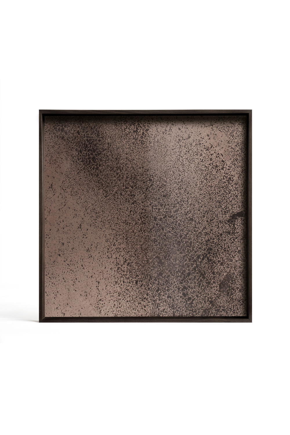 Square Aged Mirror Tray (L) | Ethnicraft Bronze | WoodFurniture.com