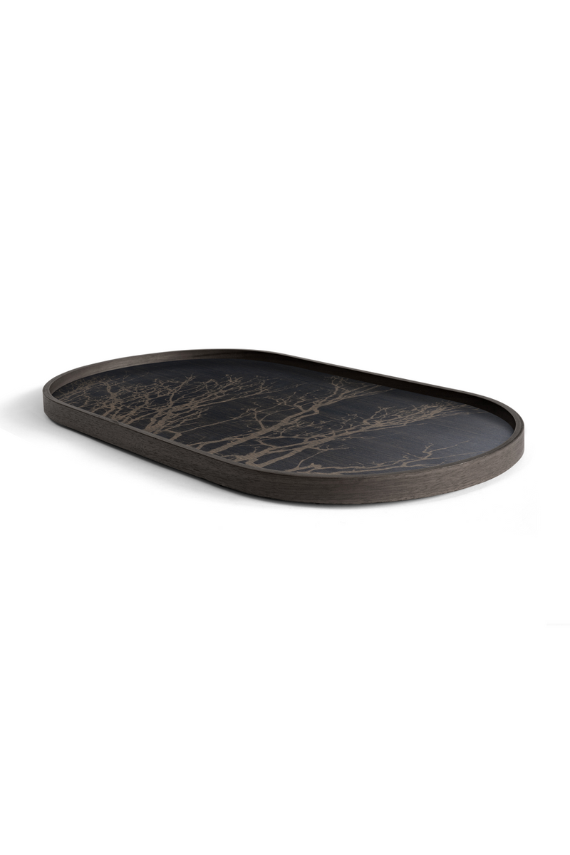 Oblong Hand-Painted Tray | Ethnicraft Tree | Woodfurniture.com