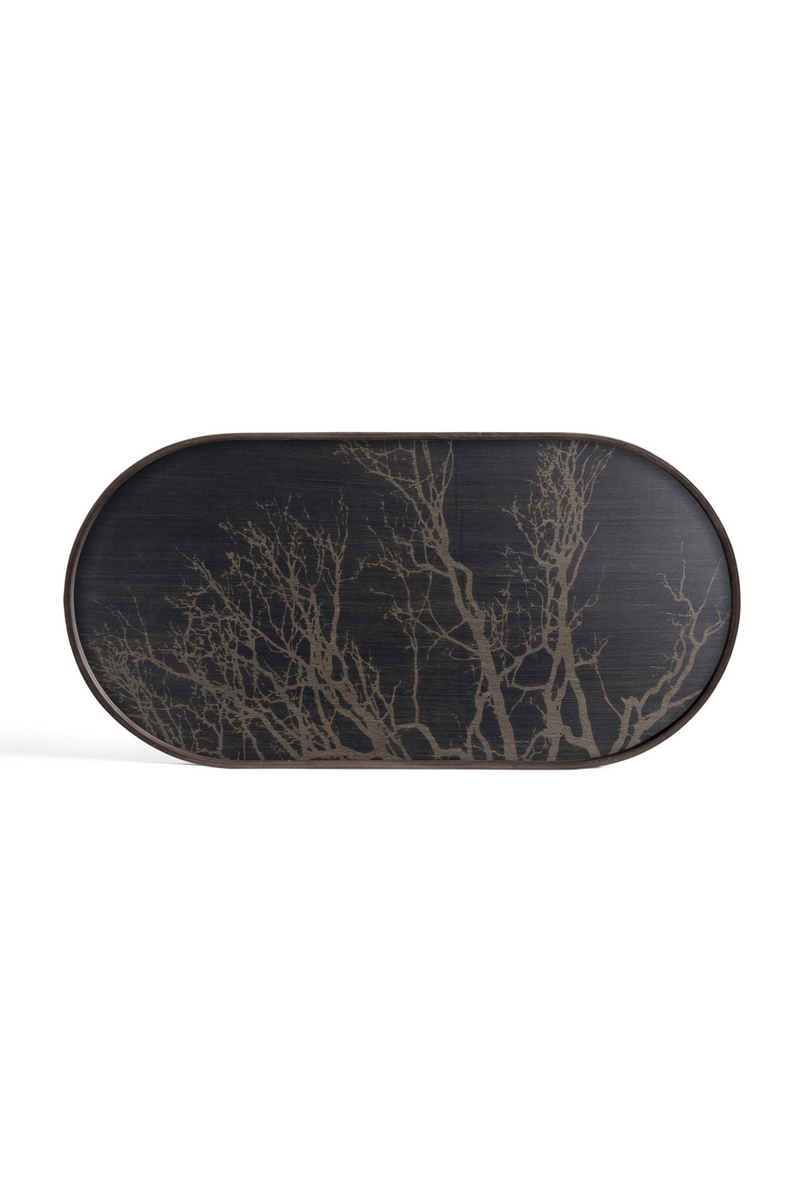 Oblong Hand-Painted Tray | Ethnicraft Tree | Woodfurniture.com