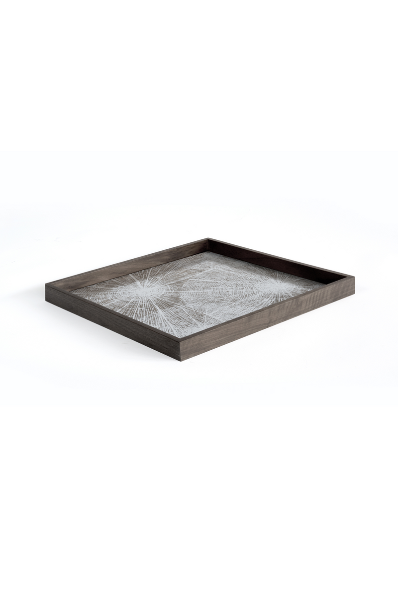 Patterned Mirror Tray | Ethnicraft White Slices | Woodfurniture.com