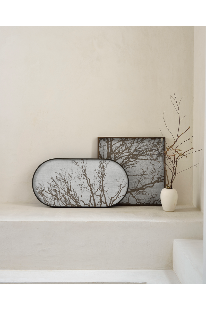 Square Modern Hand-Painted Tray | Ethnicraft White Tree | Woodfurniture.com