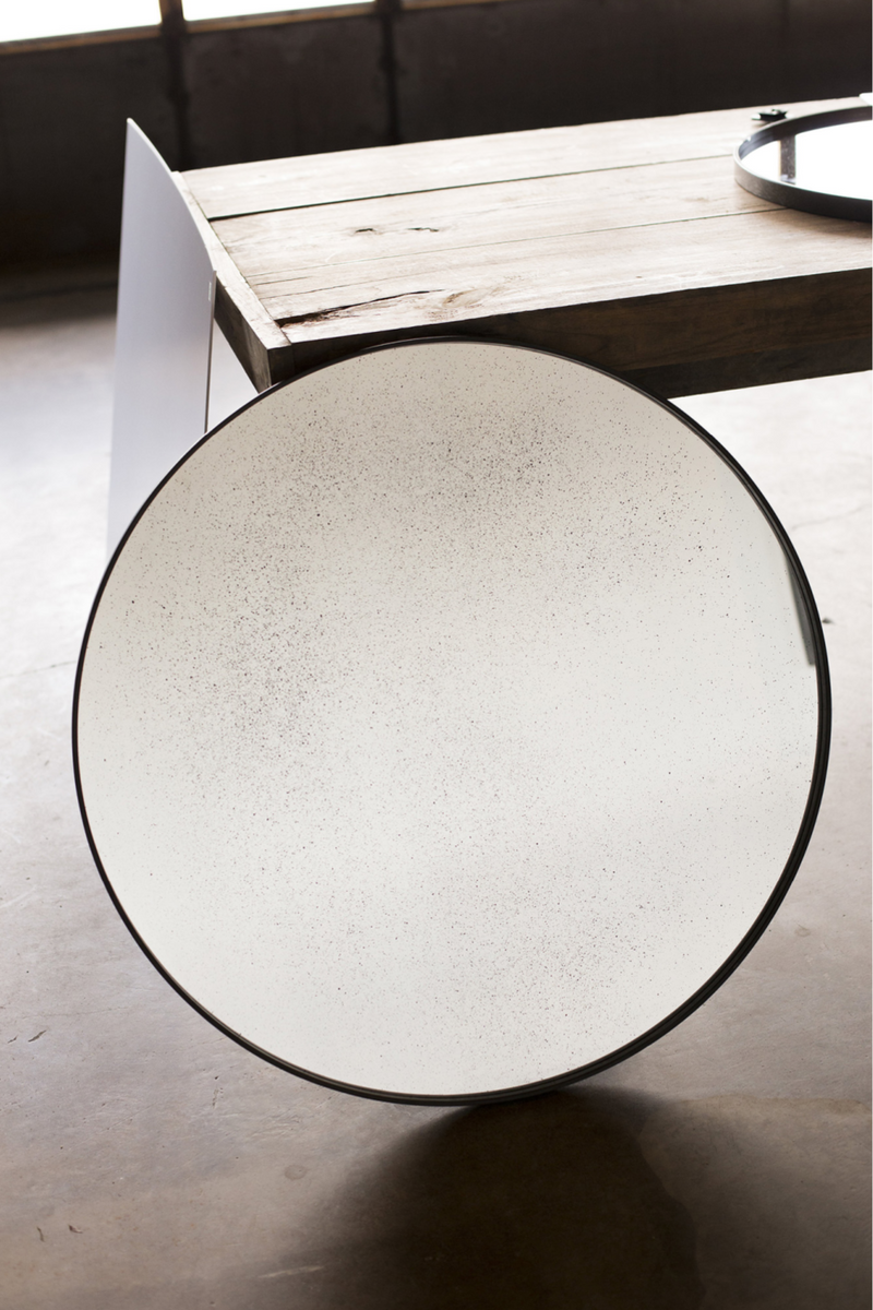Round Wall Mirror | Ethnicraft Clear | Wood Furniture