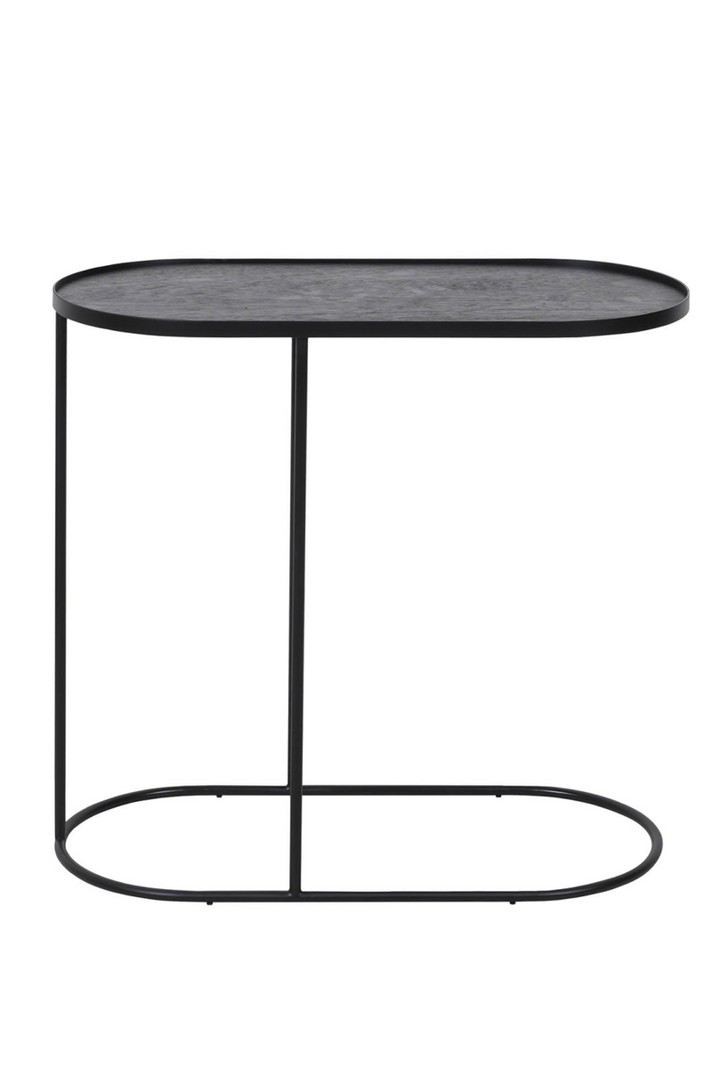 Black Tray Side Table | Ethnicraft Oblong | Wood Furniture