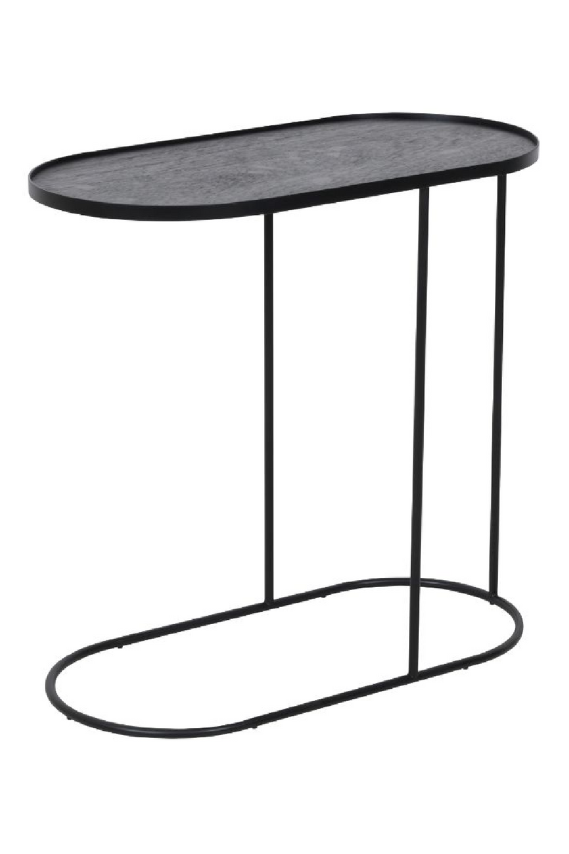 Black Tray Side Table | Ethnicraft Oblong | Wood Furniture