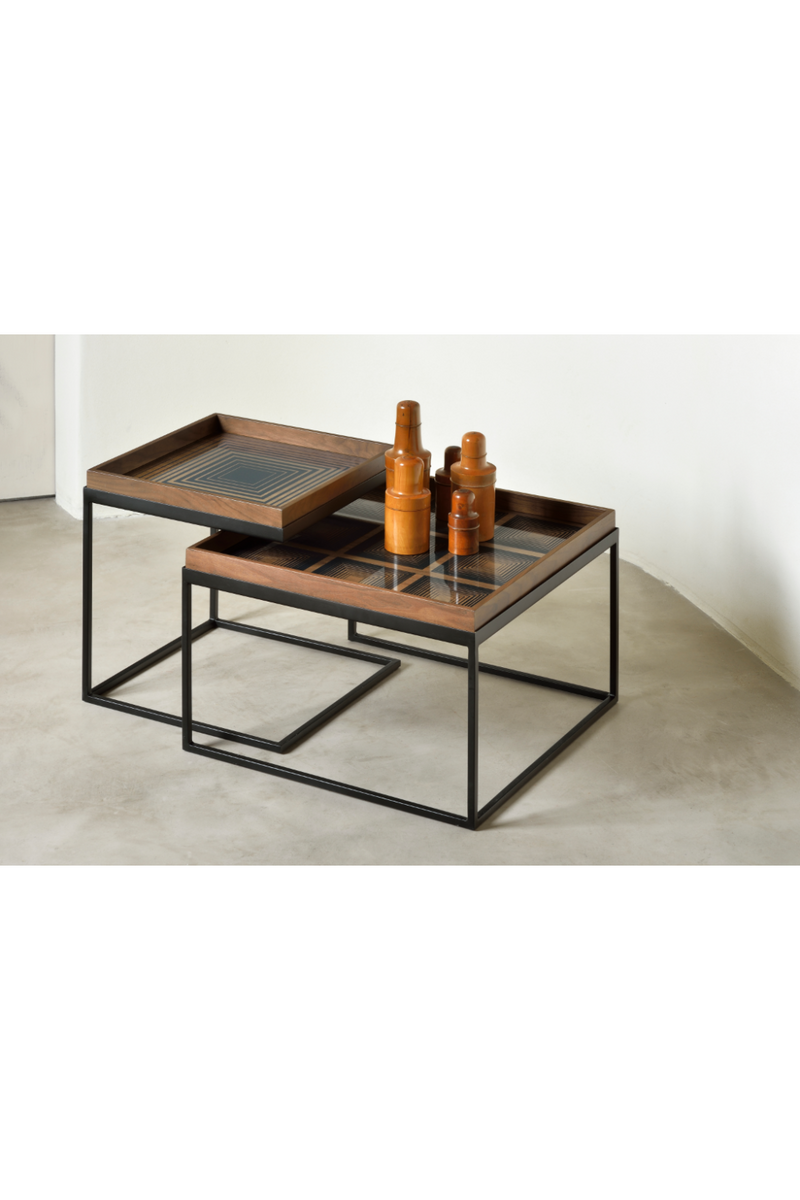 Black Nesting Coffee Tables (2) | Ethnicraft | Wood Furniture