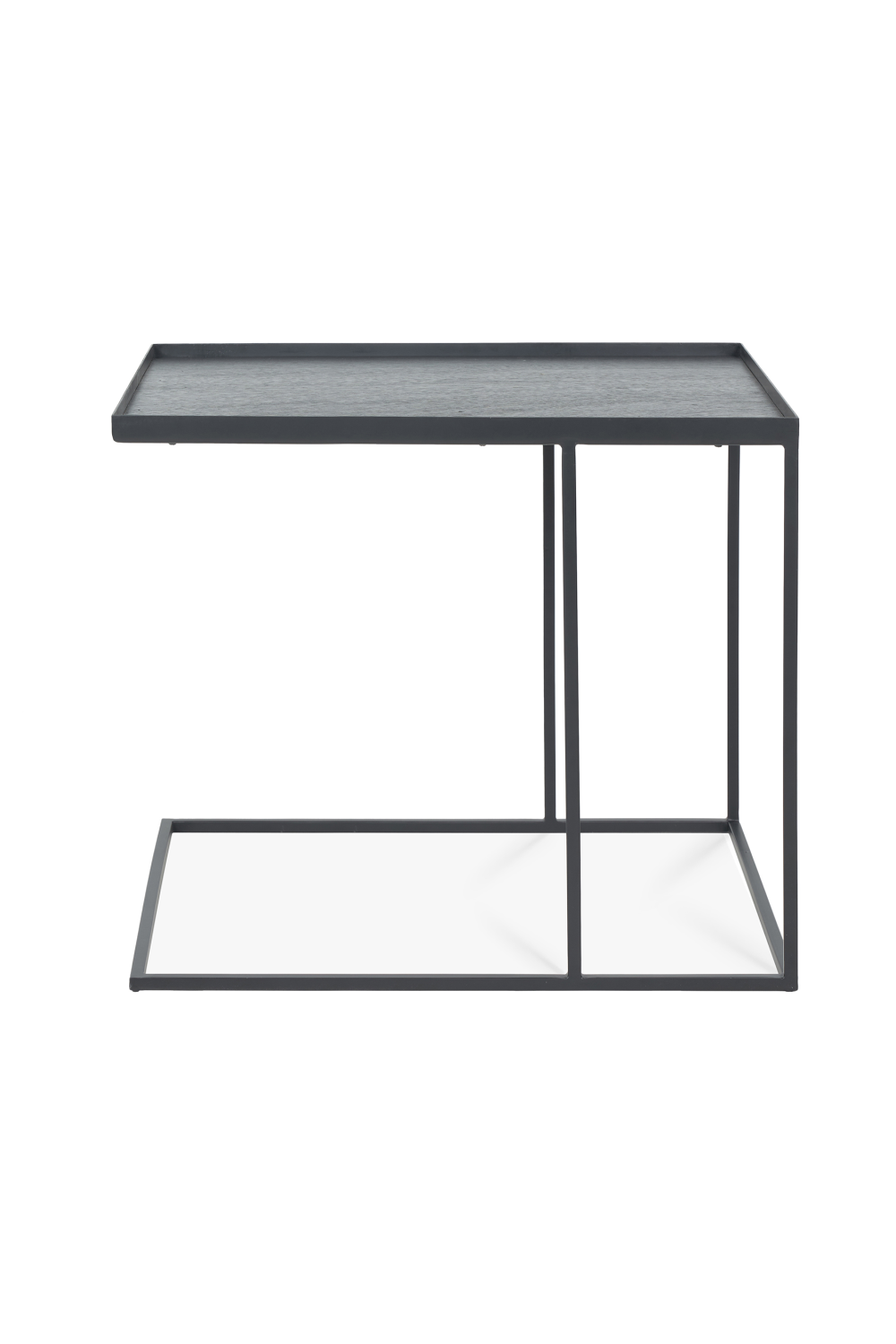 Black Metal Tray Side Table | Ethnicraft Square | Woodfurniture.com