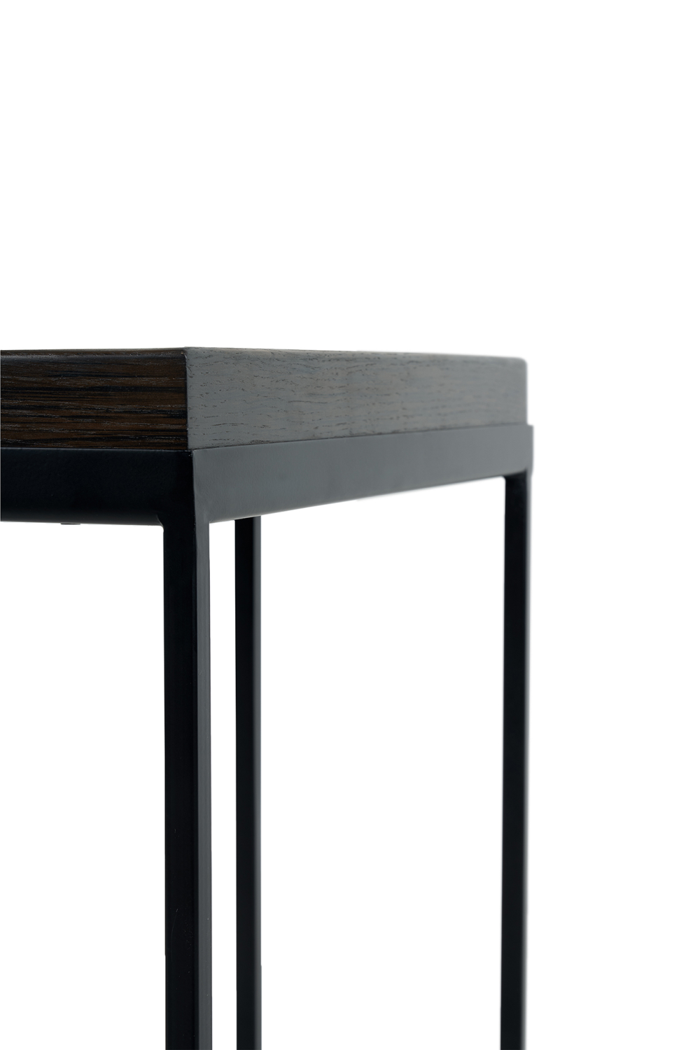 Black Metal Tray Side Table | Ethnicraft Square | Woodfurniture.com