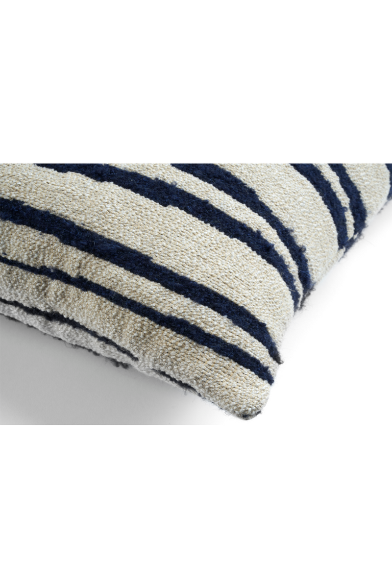 White Lumbar Throw Pillow (2) | Ethnicraft Stripes | Wood Furniture