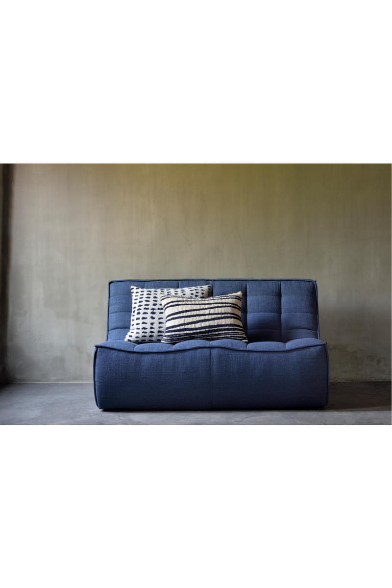 White Lumbar Throw Pillow (2) | Ethnicraft Stripes | Wood Furniture