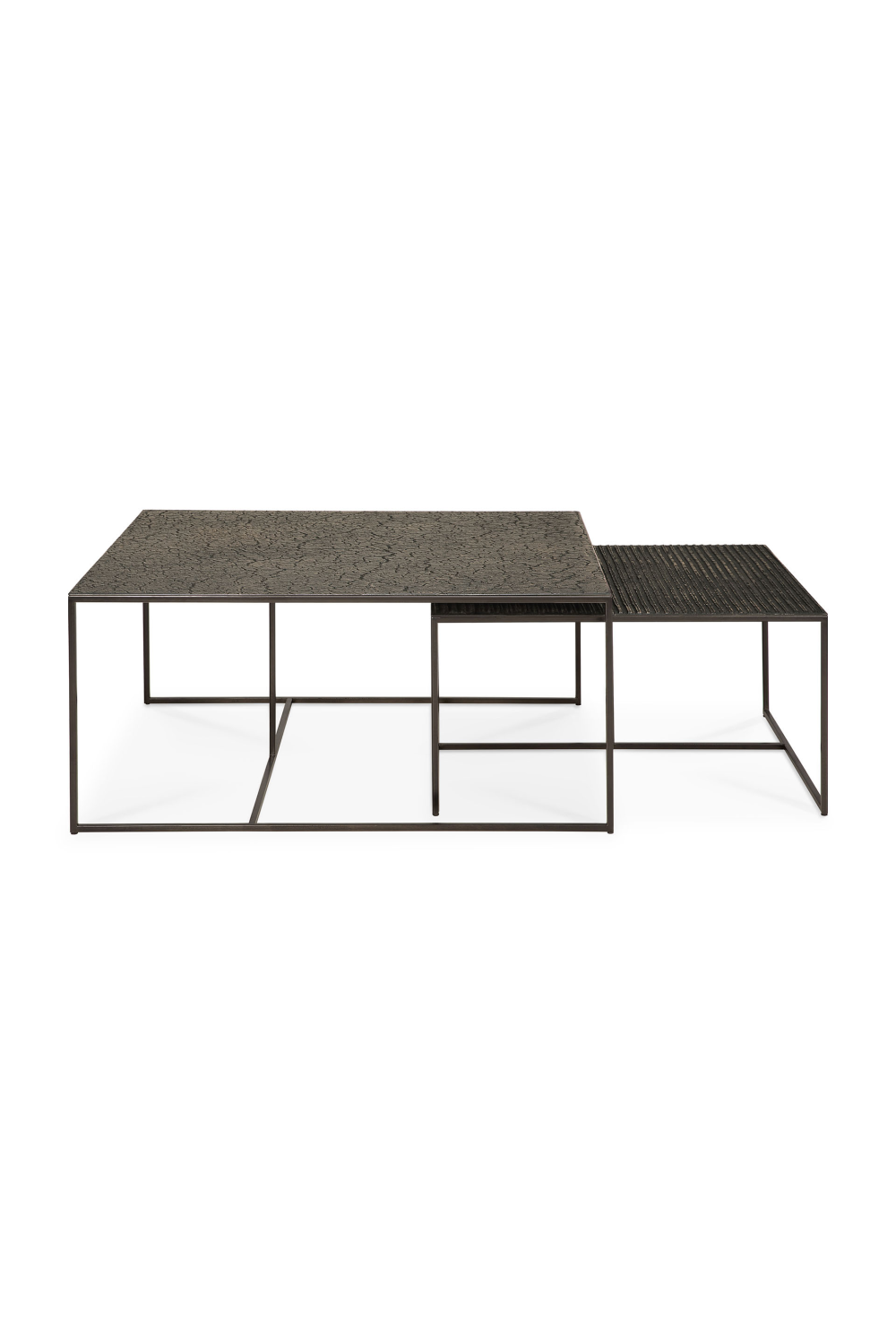 Mineral Rectangular Nesting Coffee Tables (2) | Ethnicraft Pentagon | Woodfurniture.com