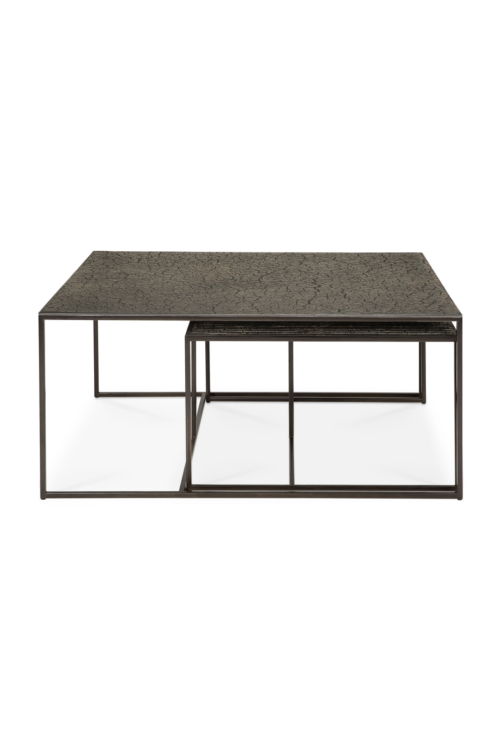 Mineral Rectangular Nesting Coffee Tables (2) | Ethnicraft Pentagon | Woodfurniture.com