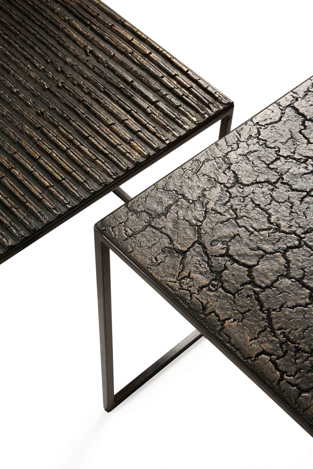 Mineral Rectangular Nesting Coffee Tables (2) | Ethnicraft Pentagon | Woodfurniture.com