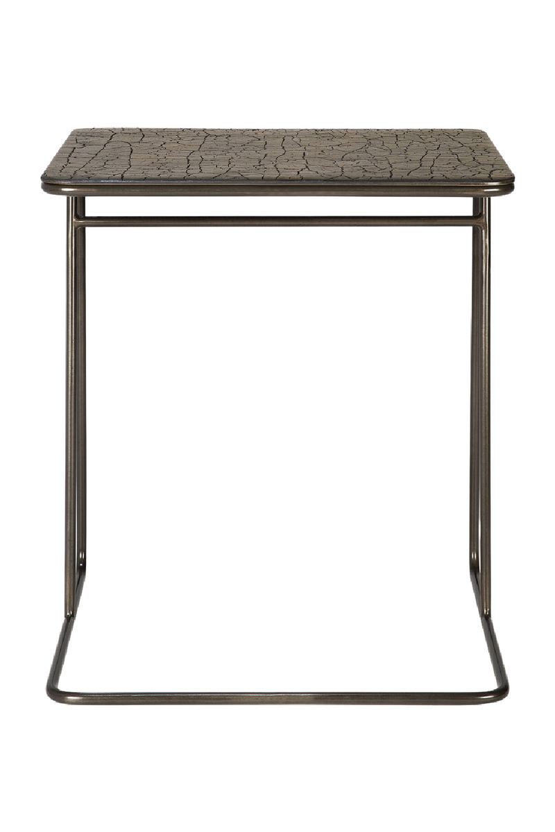 Metallic Modern End Table | Ethnicraft Ellipse | Woodfurniture.com
