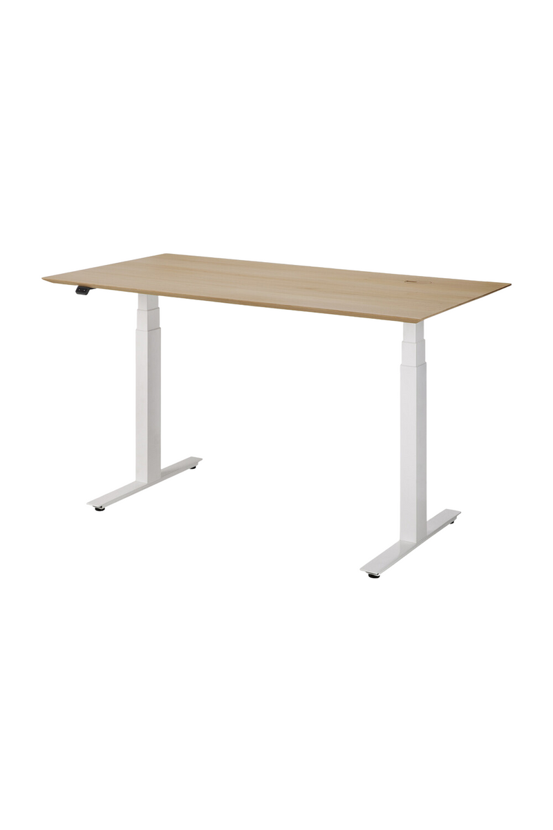 Oak Adjustable Desk M | Ethnicraft Bok | Woodfurniture.com