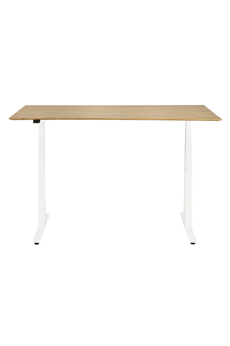 Adjustable Oak Standing Desk | Ethnicraft Bok | Oroatrade.com