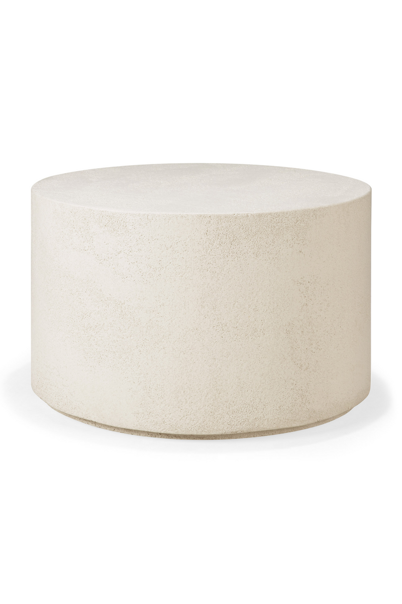 Round Off-White Coffee Table | Ethnicraft Elements | Woodfurniture.com