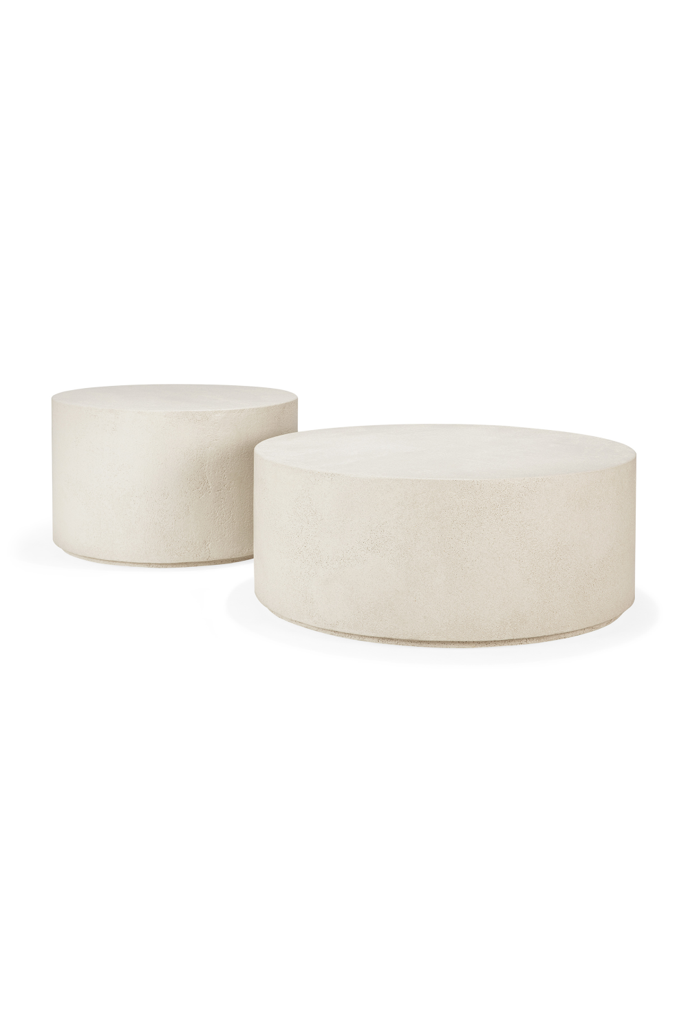 Round Off-White Coffee Table | Ethnicraft Elements | Woodfurniture.com