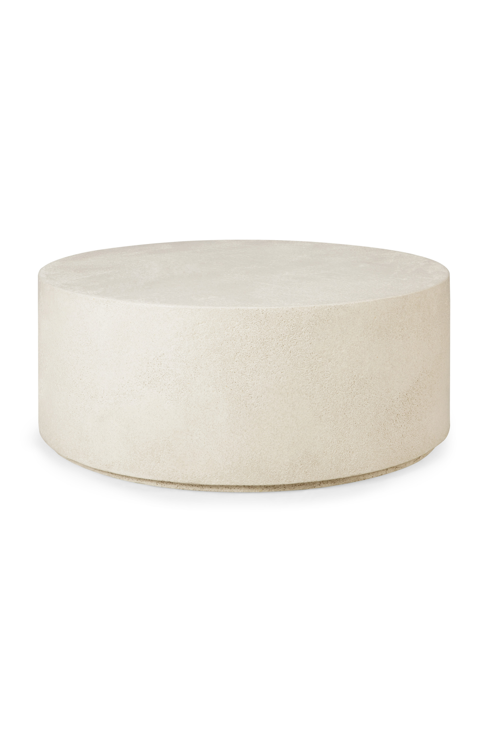 Round Off-White Coffee Table | Ethnicraft Elements | Woodfurniture.com