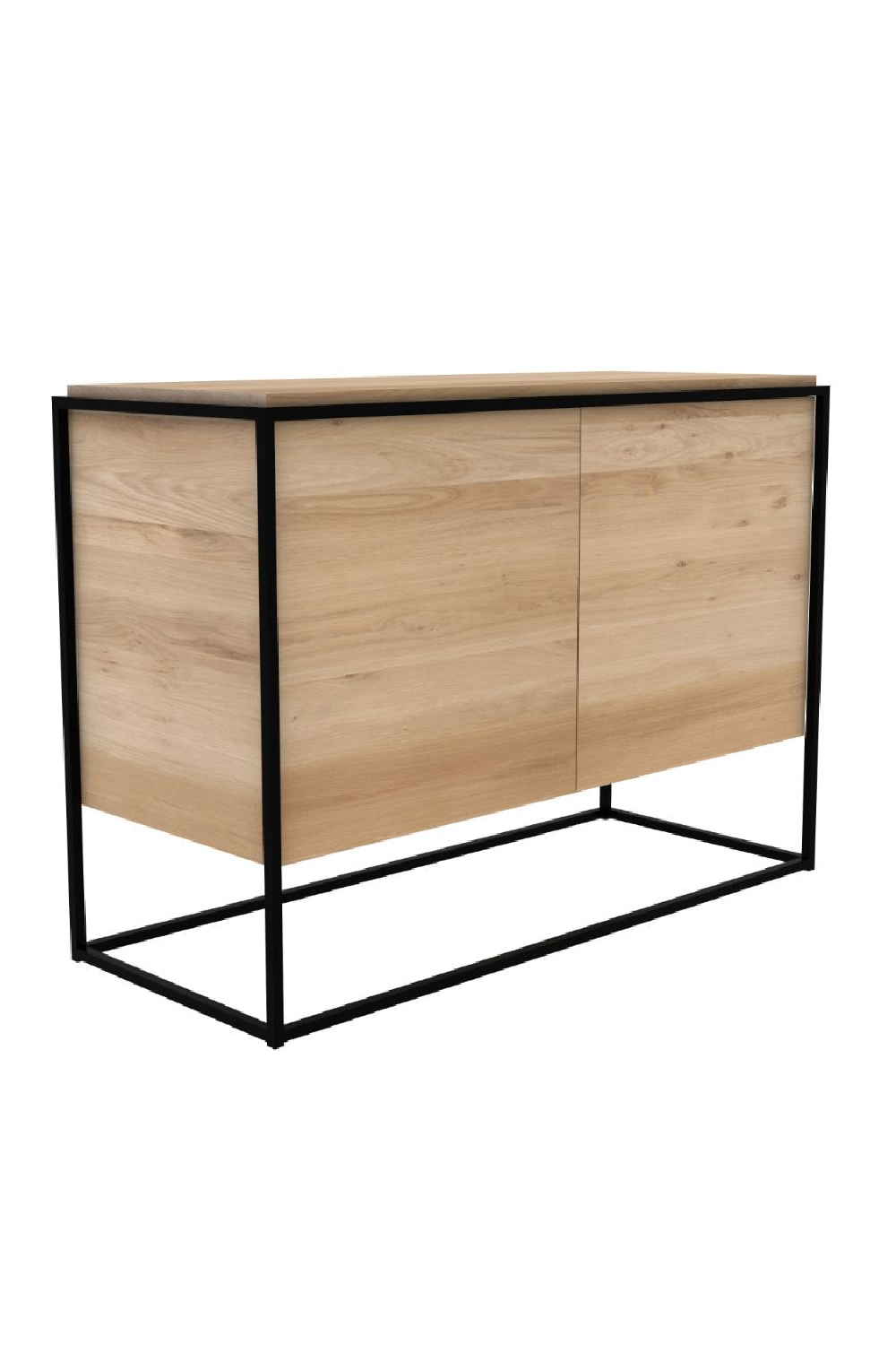 2-Door Wooden Oak Sideboard | Ethnicraft Monolit | Woodfurniture.com