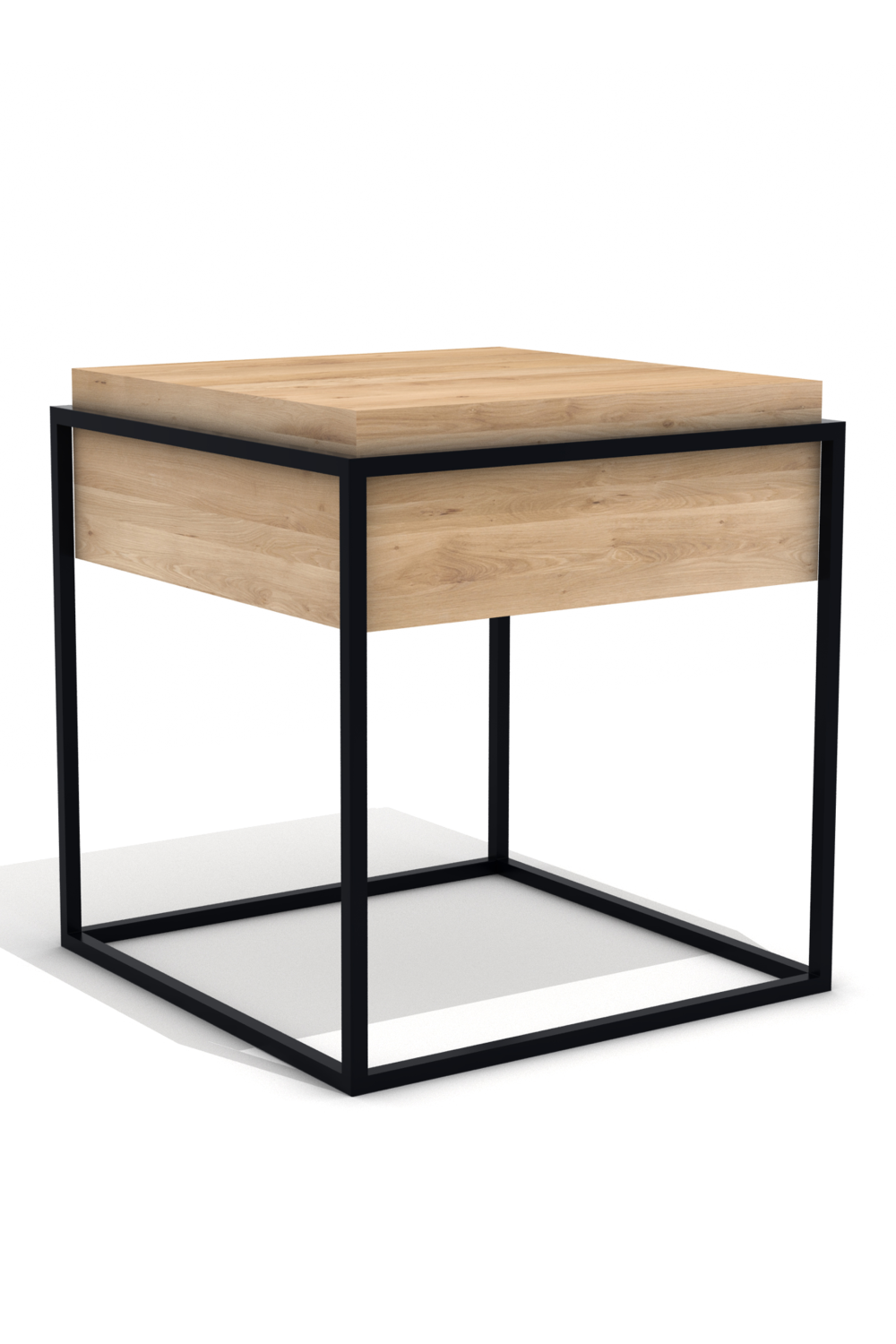 Oak Square Side Table | Ethnicraft Monolit | Wood Furniture