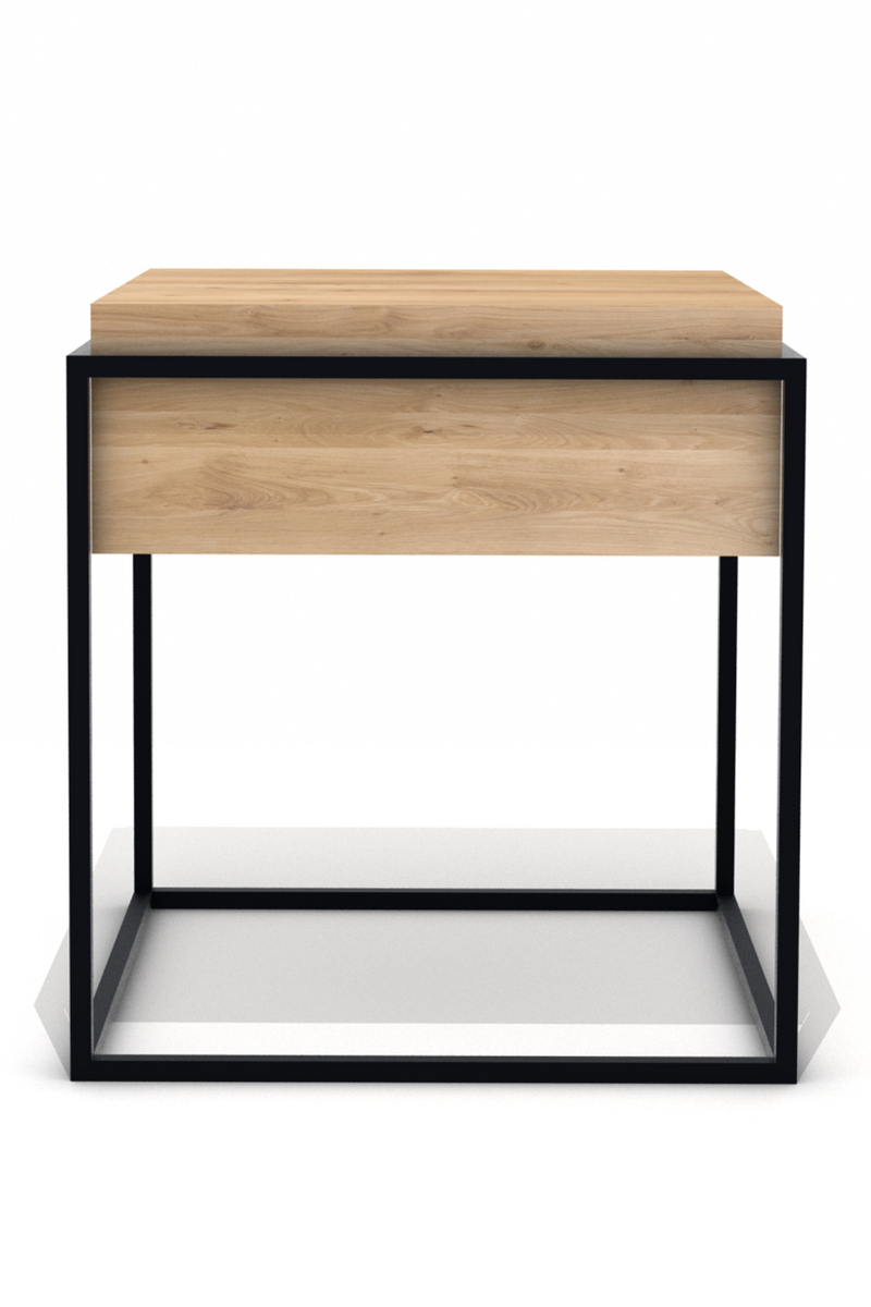 Oak Square Side Table | Ethnicraft Monolit | Wood Furniture