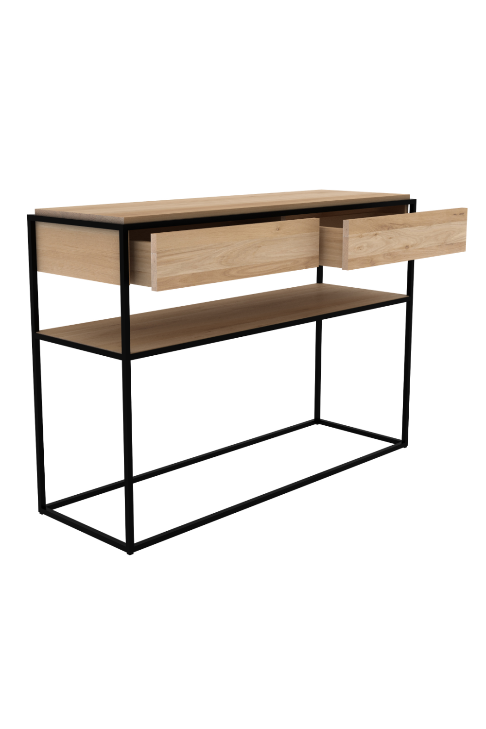 Rectangular 2-Drawer Console Table | Ethnicraft | Woodfurniture.com