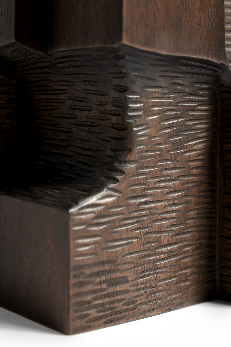 Geometrical Mahogany Sculpture | Ethnicraft Block Organic | Woodfurniture.com