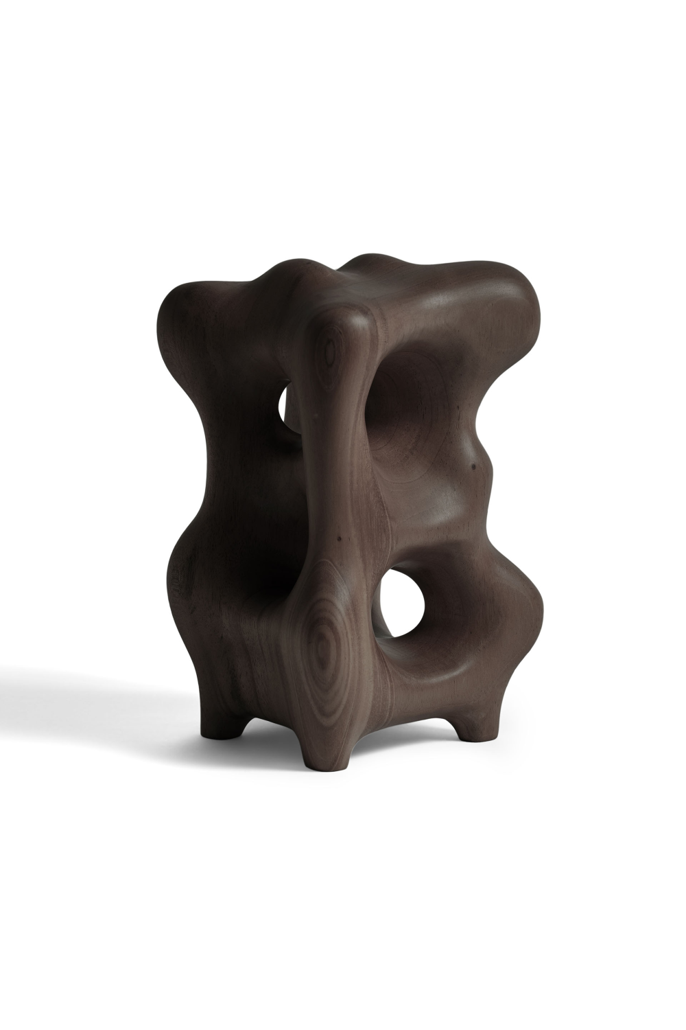 Varnished Sycamore Abstract Sculpture | Ethnicraft Organic | Woodfurniture.com